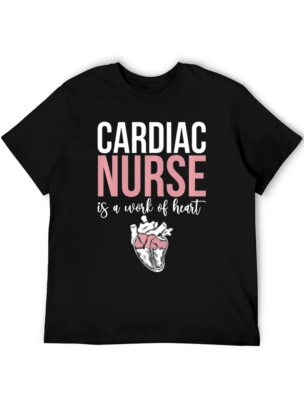Cardiac Nurse Heart Graphic T-Shirt