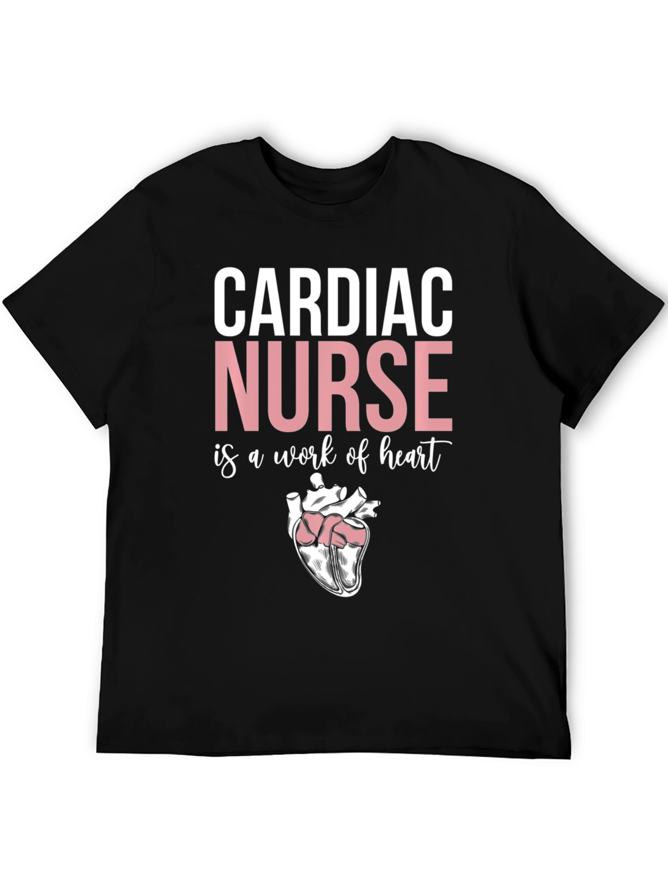 Cardiac Nurse Heart Graphic T-Shirt