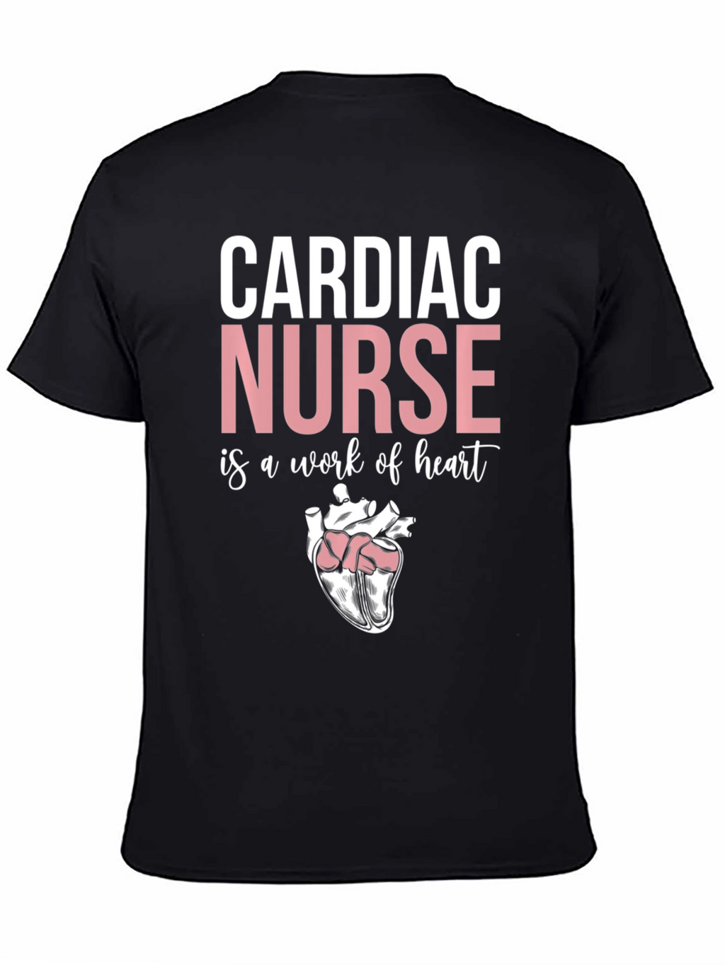 Cardiac Nurse Heart Graphic T-Shirt