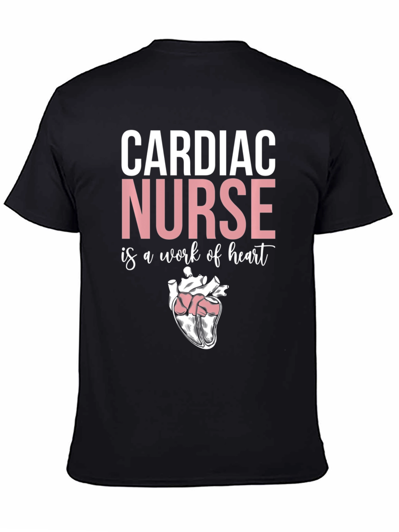 Cardiac Nurse Heart Graphic T-Shirt