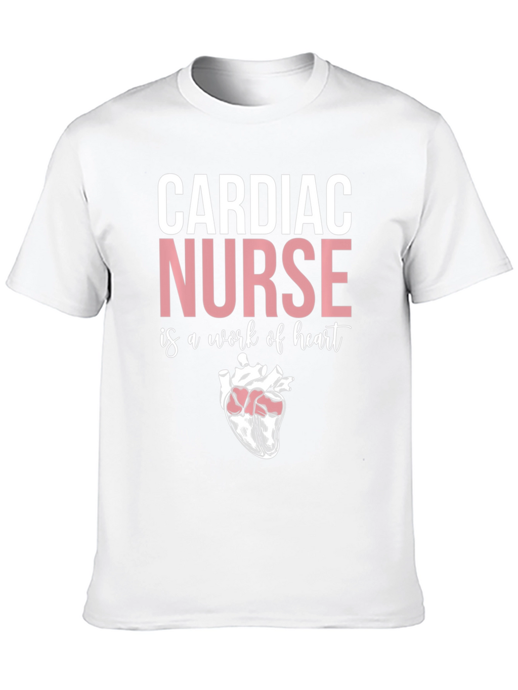 Cardiac Nurse Heart Graphic T-Shirt