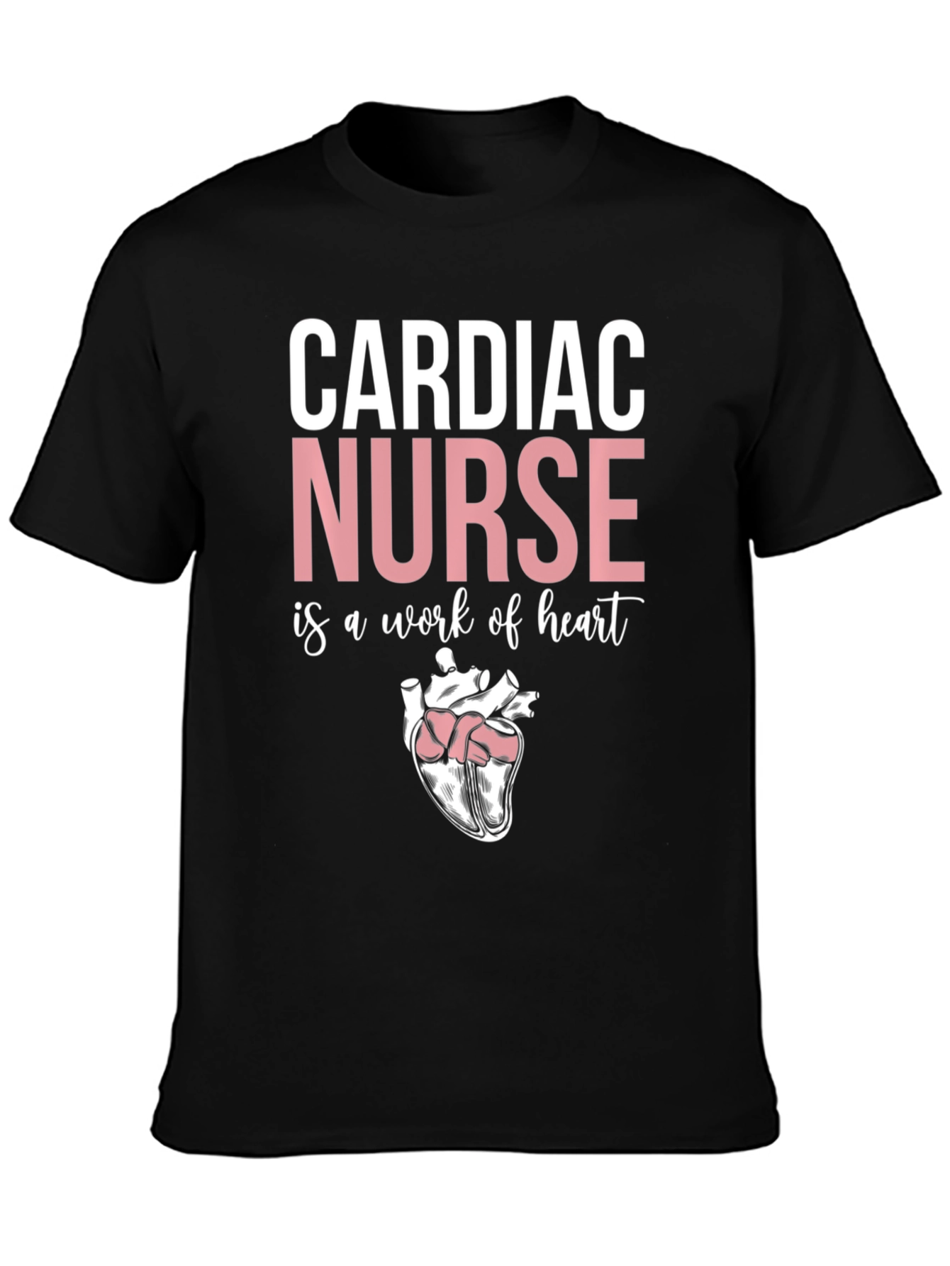 Cardiac Nurse Heart Graphic T-Shirt