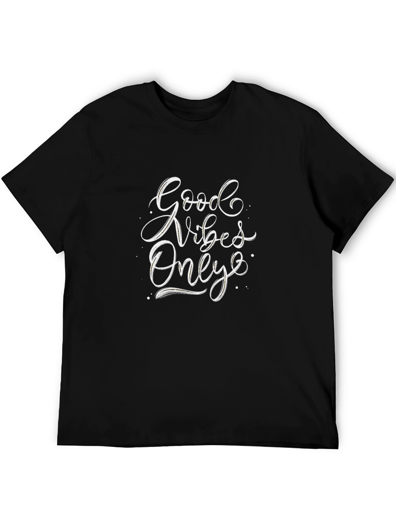 Good Vibes Only Black Graphic Tee