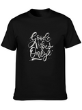 Good Vibes Only Black Graphic Tee