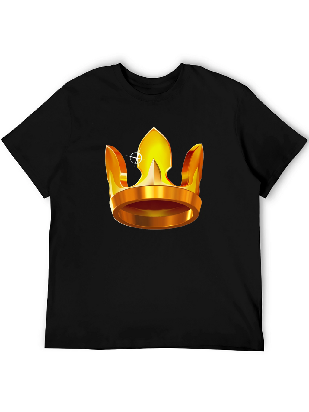Golden Crown Graphic T-Shirt - Regal Style