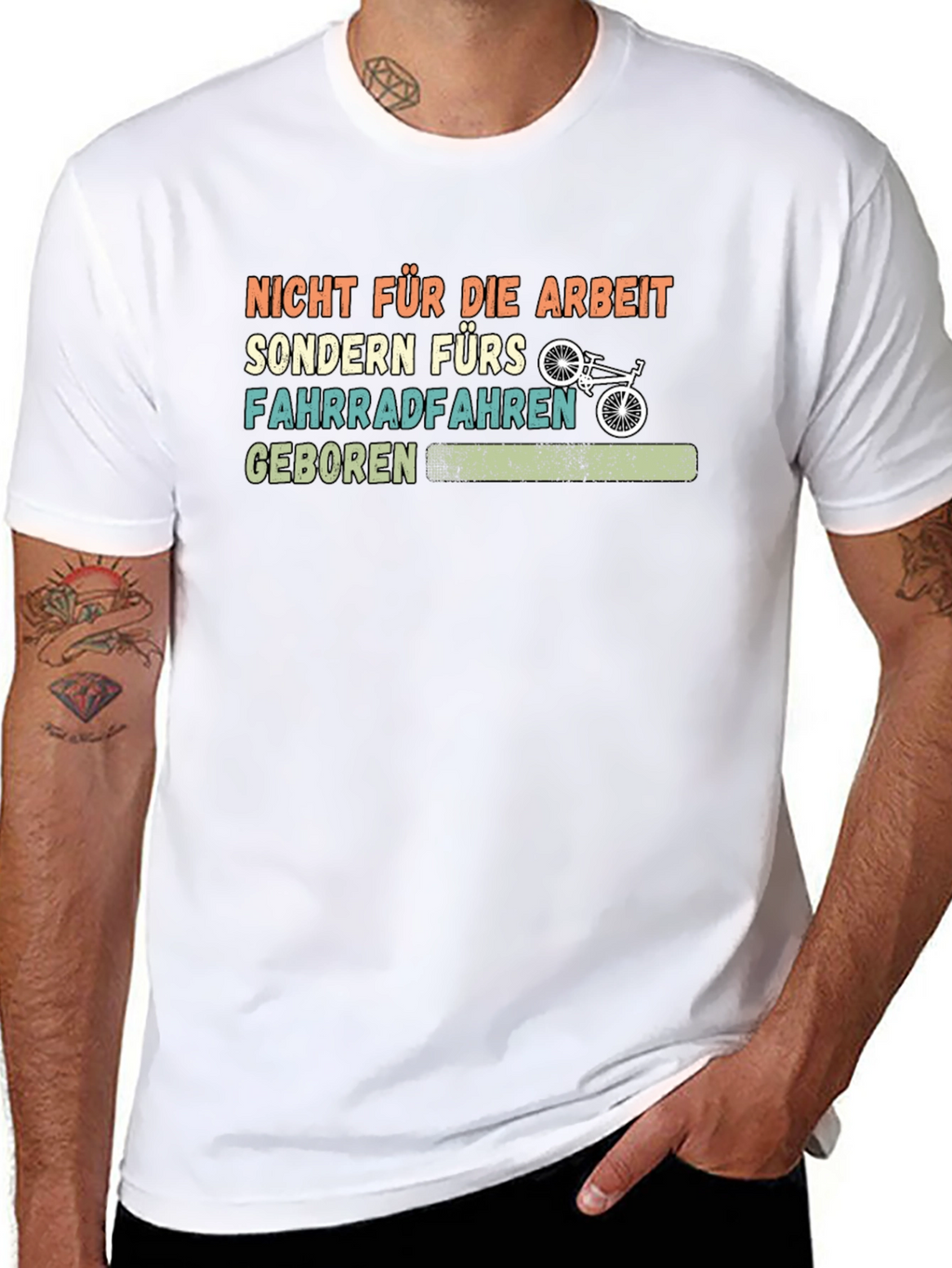 Born to Ride Bicycle Graphic T-Shirt