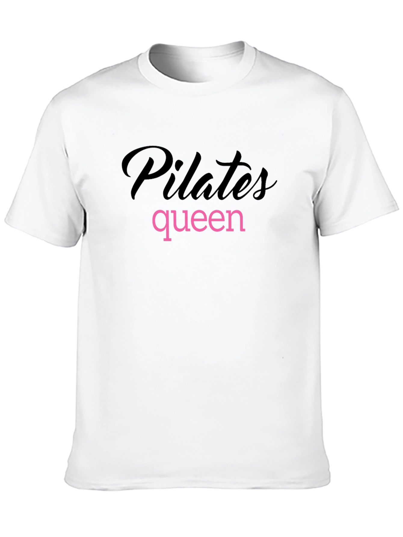 Pilates Queen T-Shirt - Black Cotton Tee