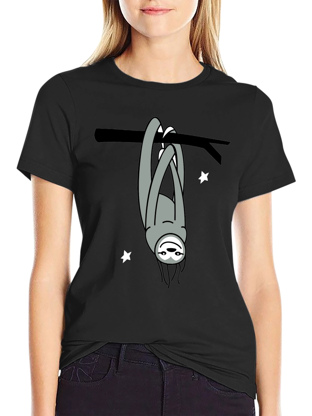 Hanging Sloth Graphic Tee - Relaxed Fit