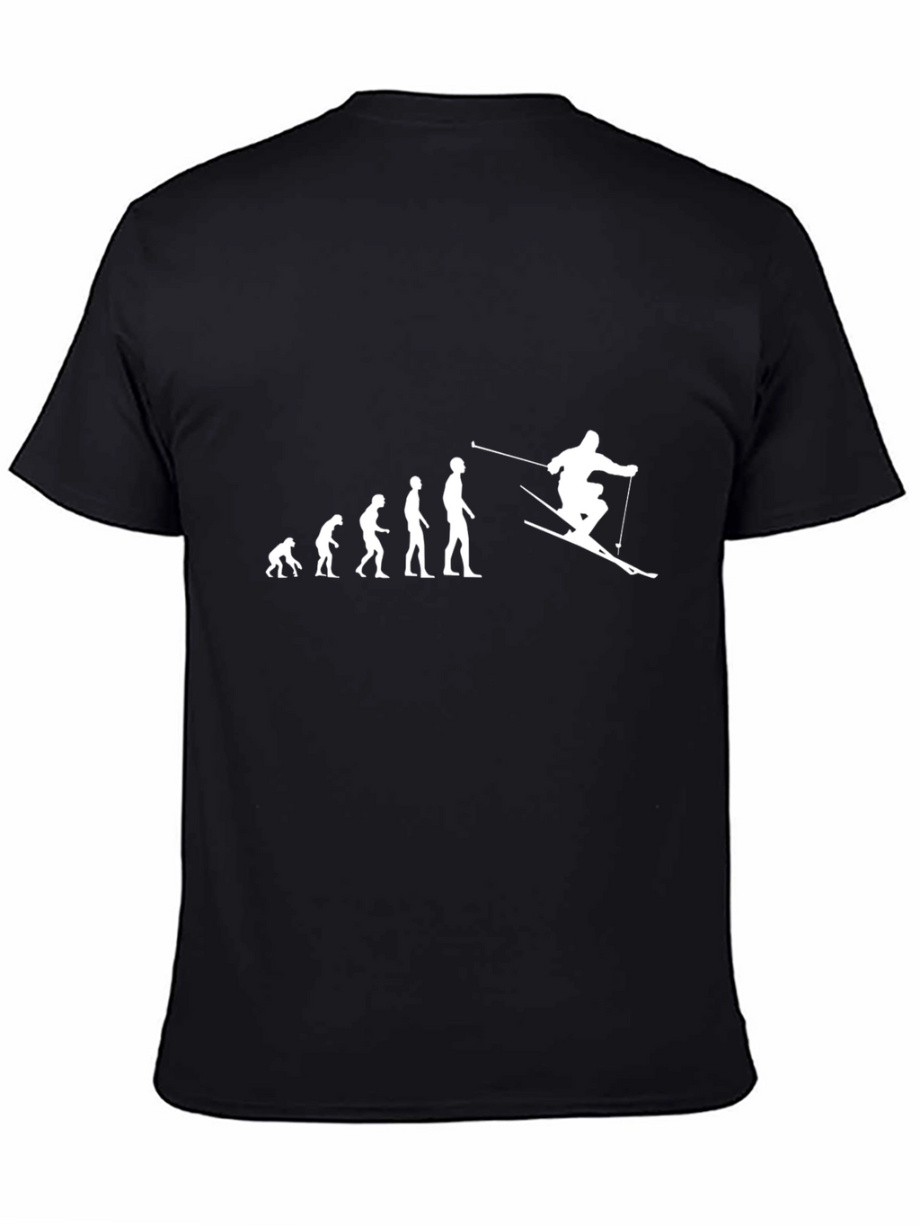 Evolution of Skiing Graphic T-Shirt