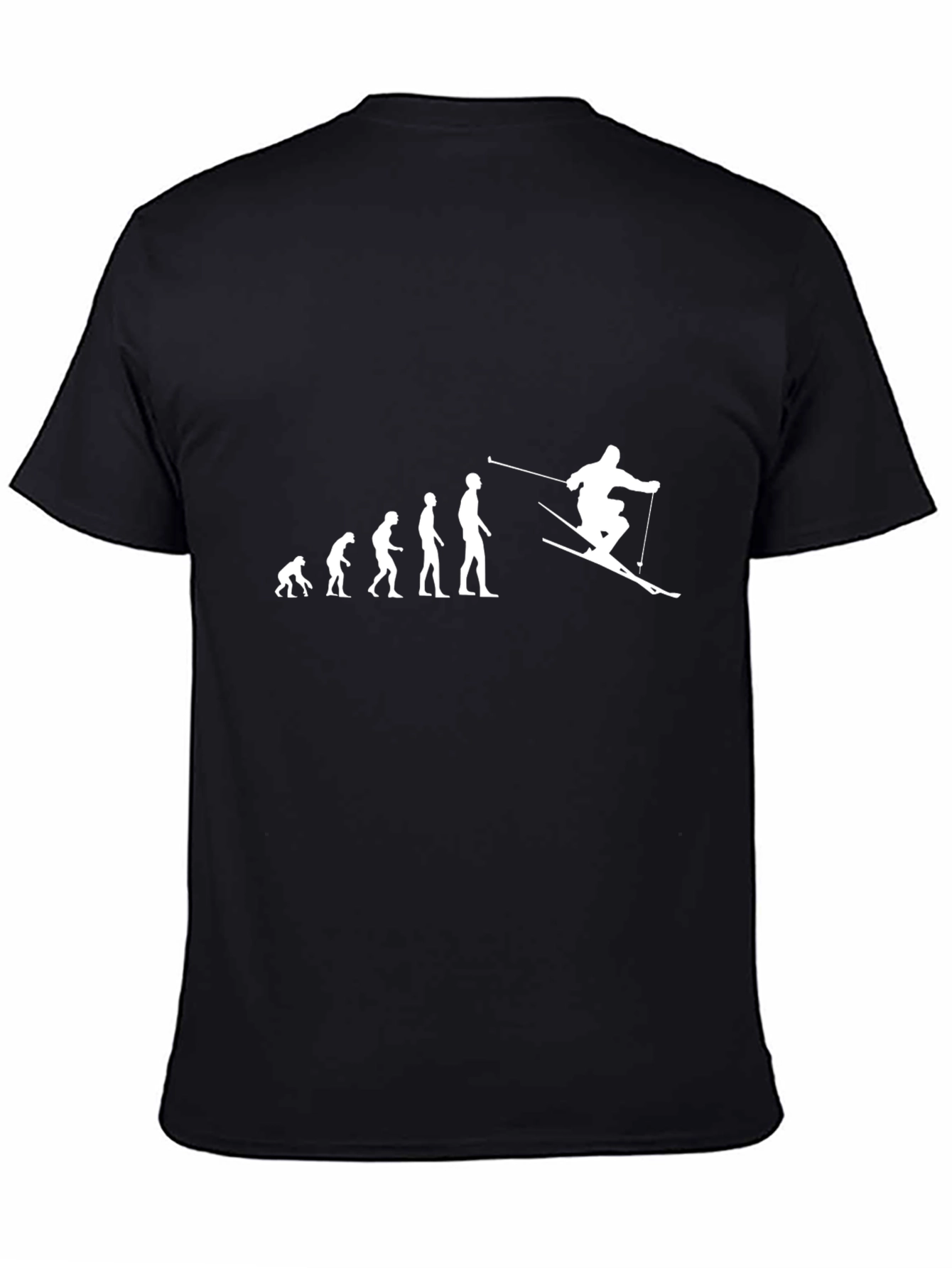 Evolution of Skiing Graphic T-Shirt