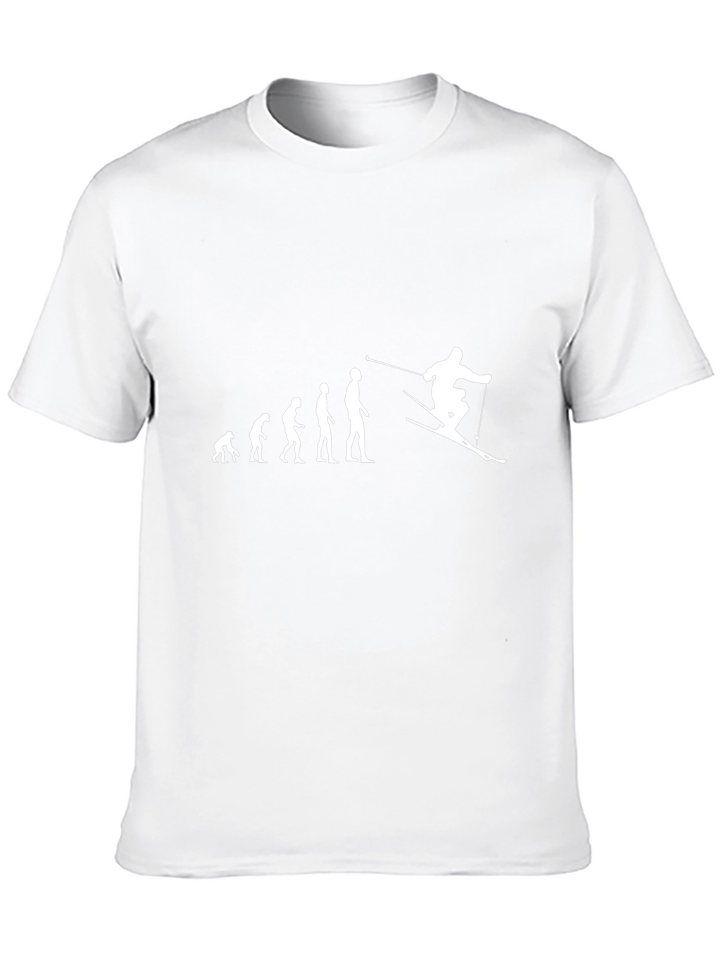Evolution of Skiing Graphic T-Shirt