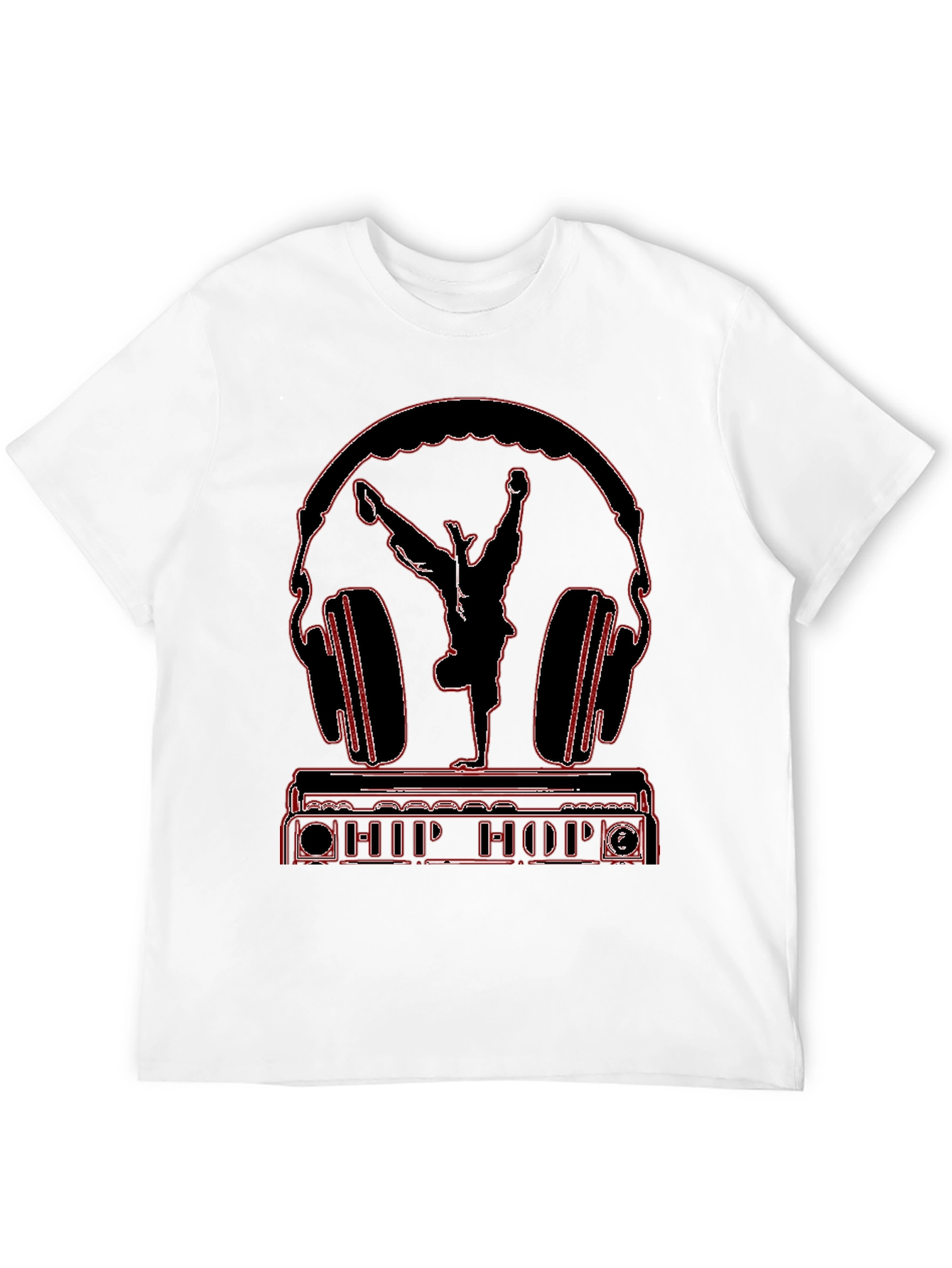Hip Hop Headphones Graphic Tee