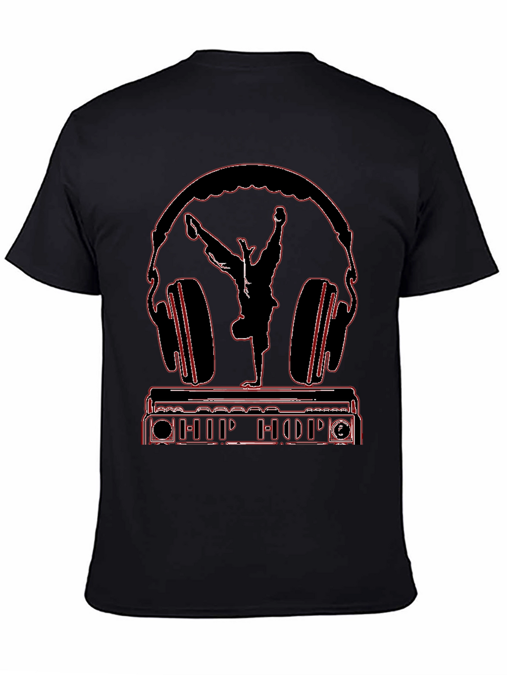 Hip Hop Headphones Graphic Tee