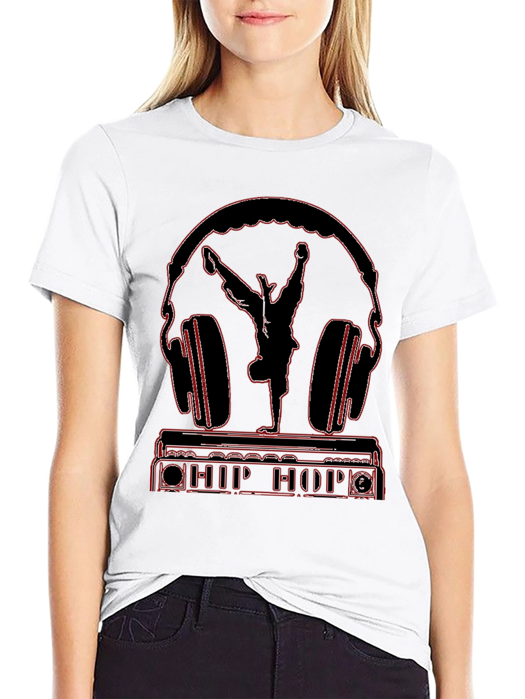 Hip Hop Headphones Graphic Tee