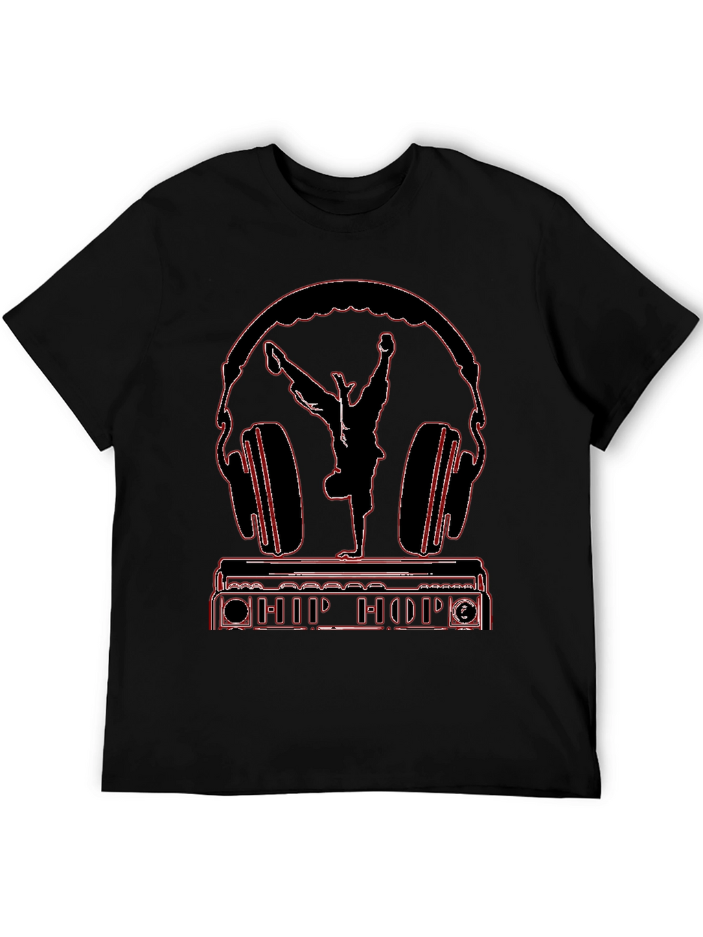 Hip Hop Headphones Graphic Tee