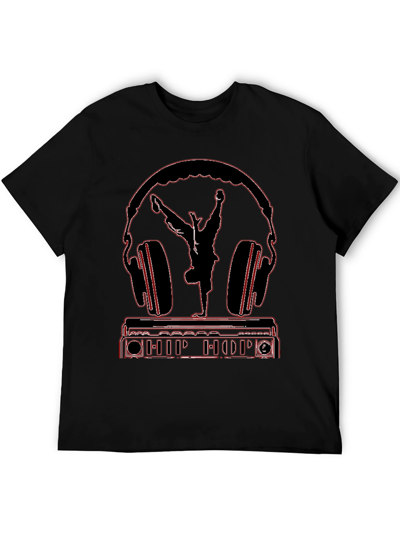 Hip Hop Headphones Graphic Tee
