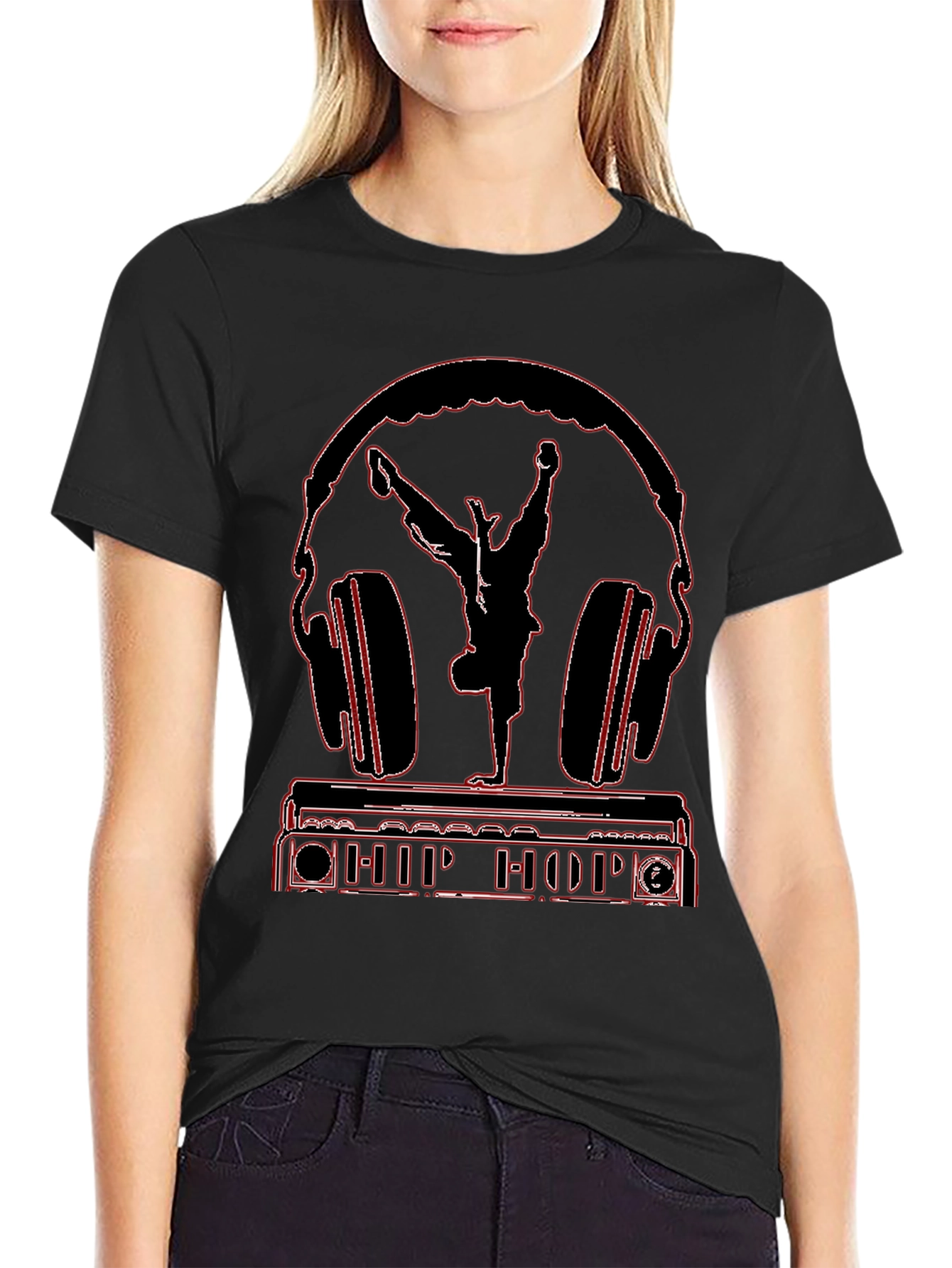 Hip Hop Headphones Graphic Tee