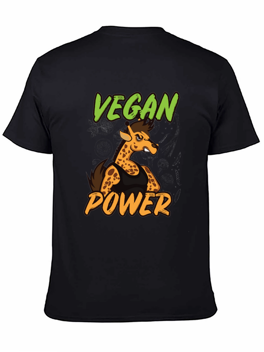 Vegan Power Giraffe T-Shirt - Unisex