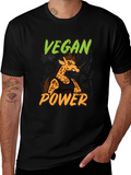 Vegan Power Giraffe T-Shirt - Unisex