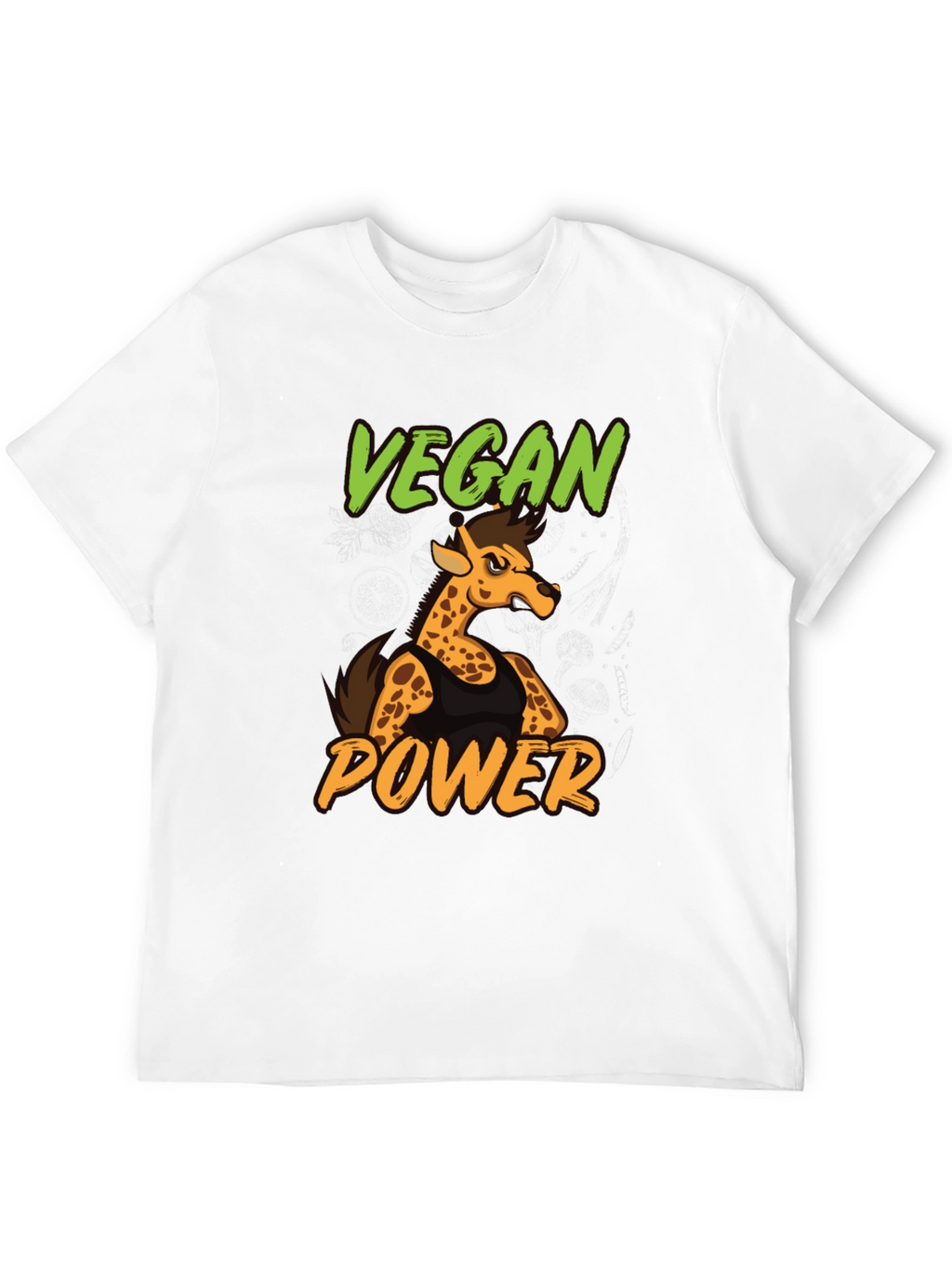 Vegan Power Giraffe T-Shirt - Unisex