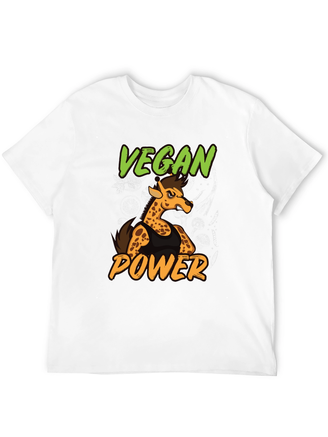 Vegan Power Giraffe T-Shirt - Unisex