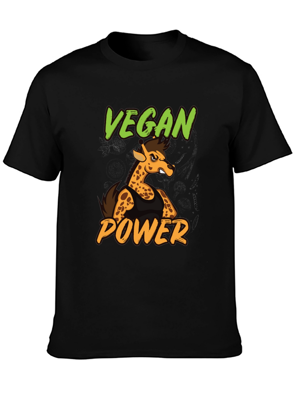 Vegan Power Giraffe T-Shirt - Unisex