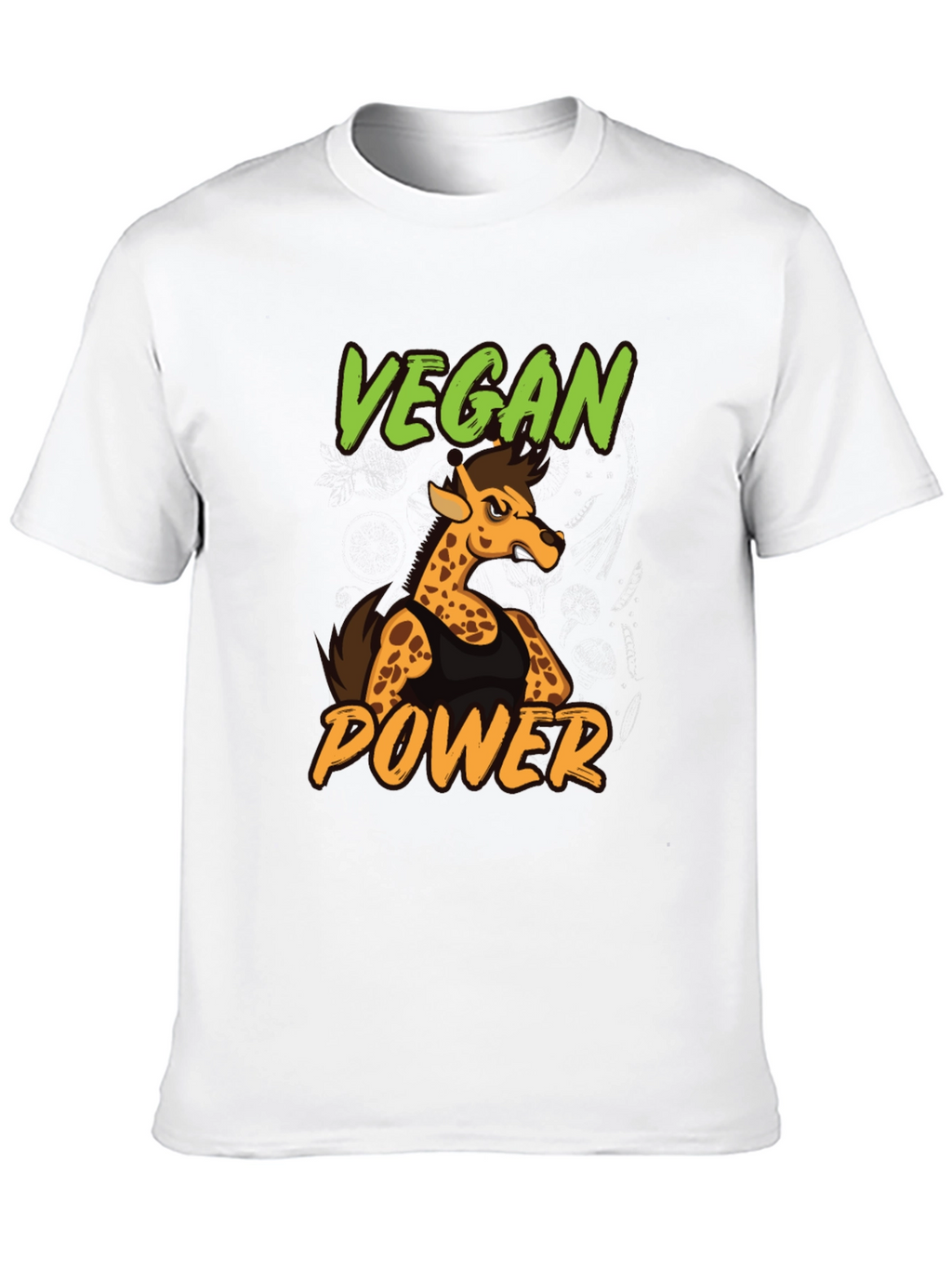 Vegan Power Giraffe T-Shirt - Unisex