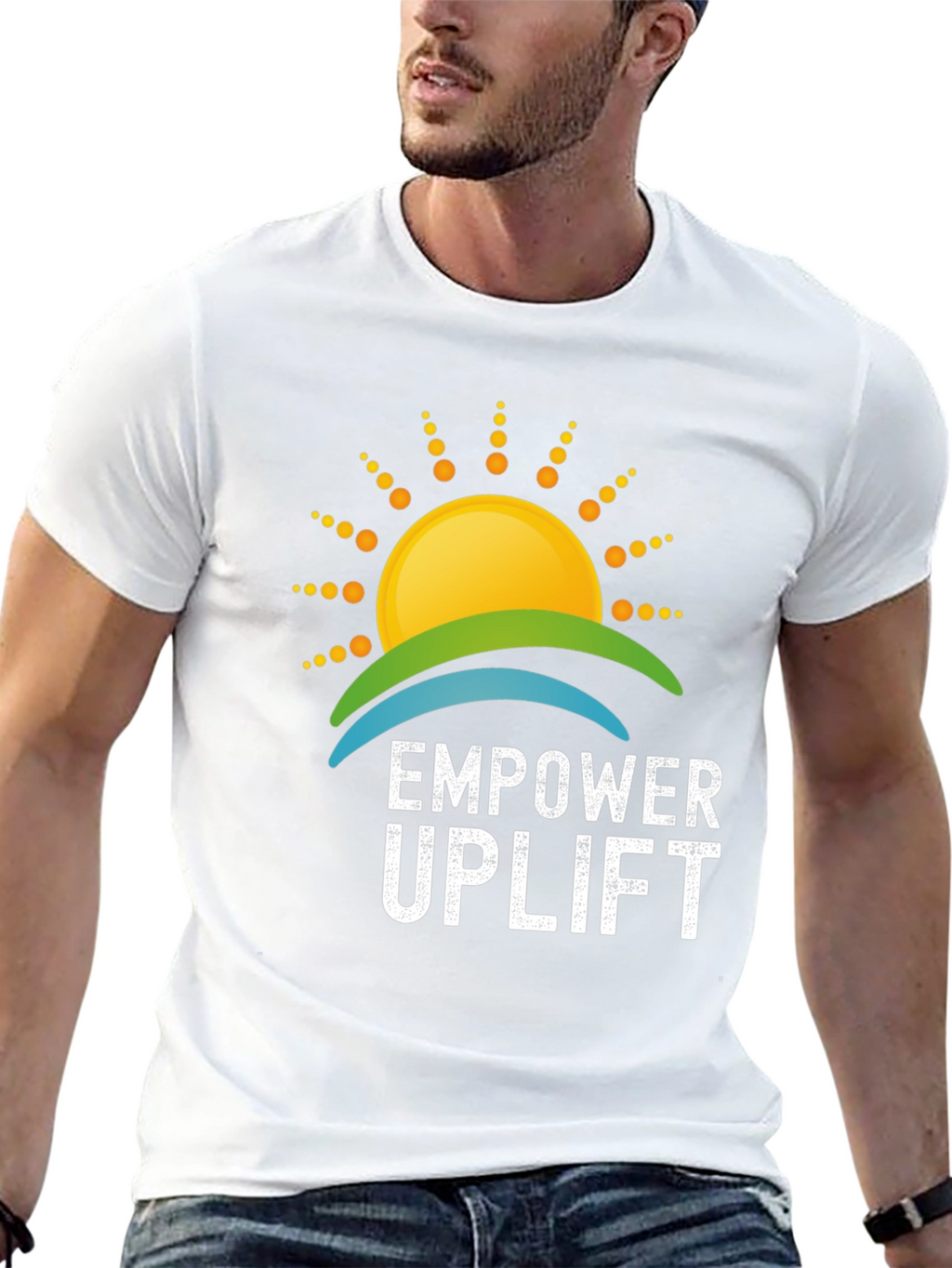 Empower Uplift Graphic Tee - Positive Vibes T-Shirt