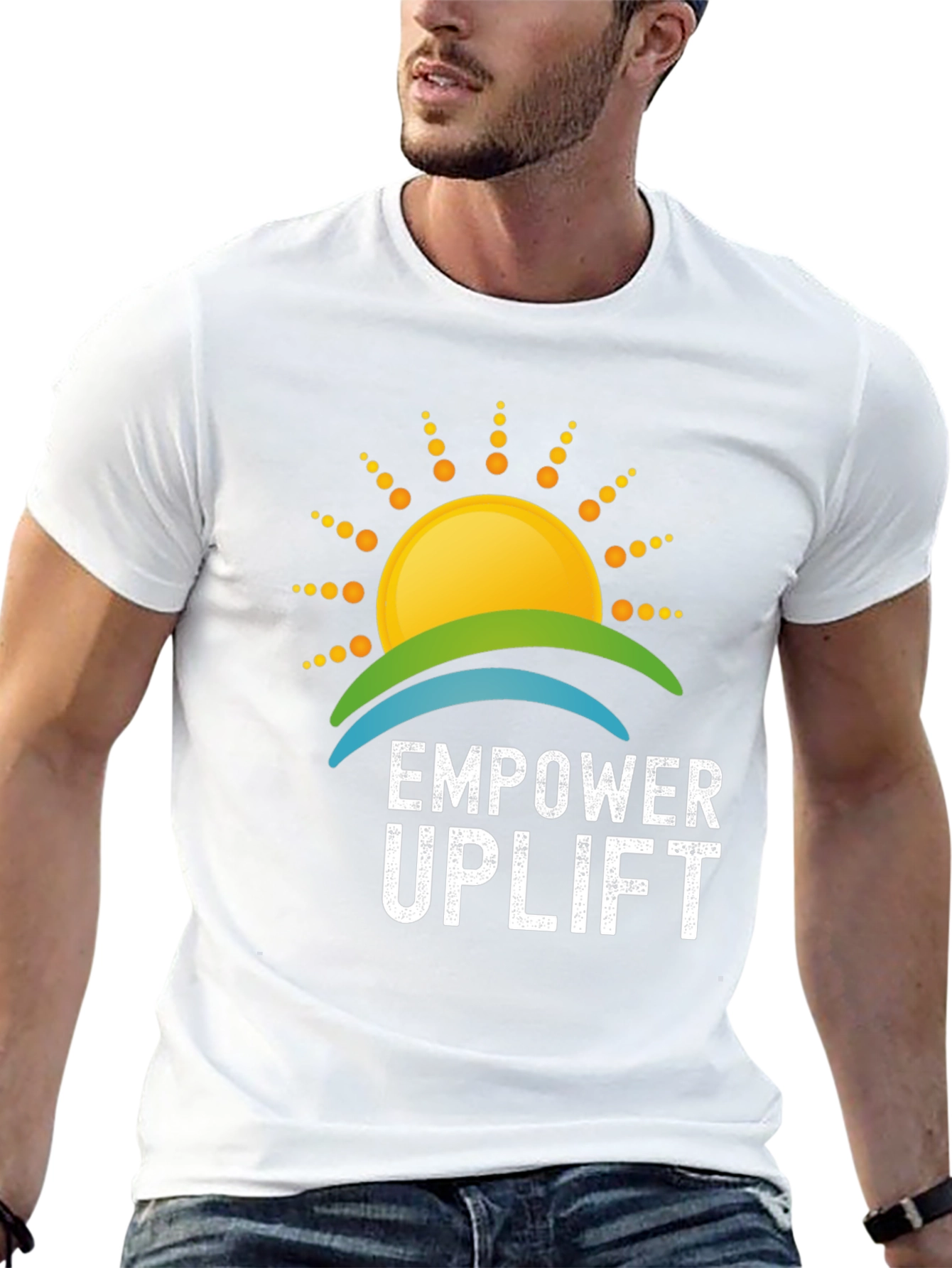 Empower Uplift Graphic Tee - Positive Vibes T-Shirt