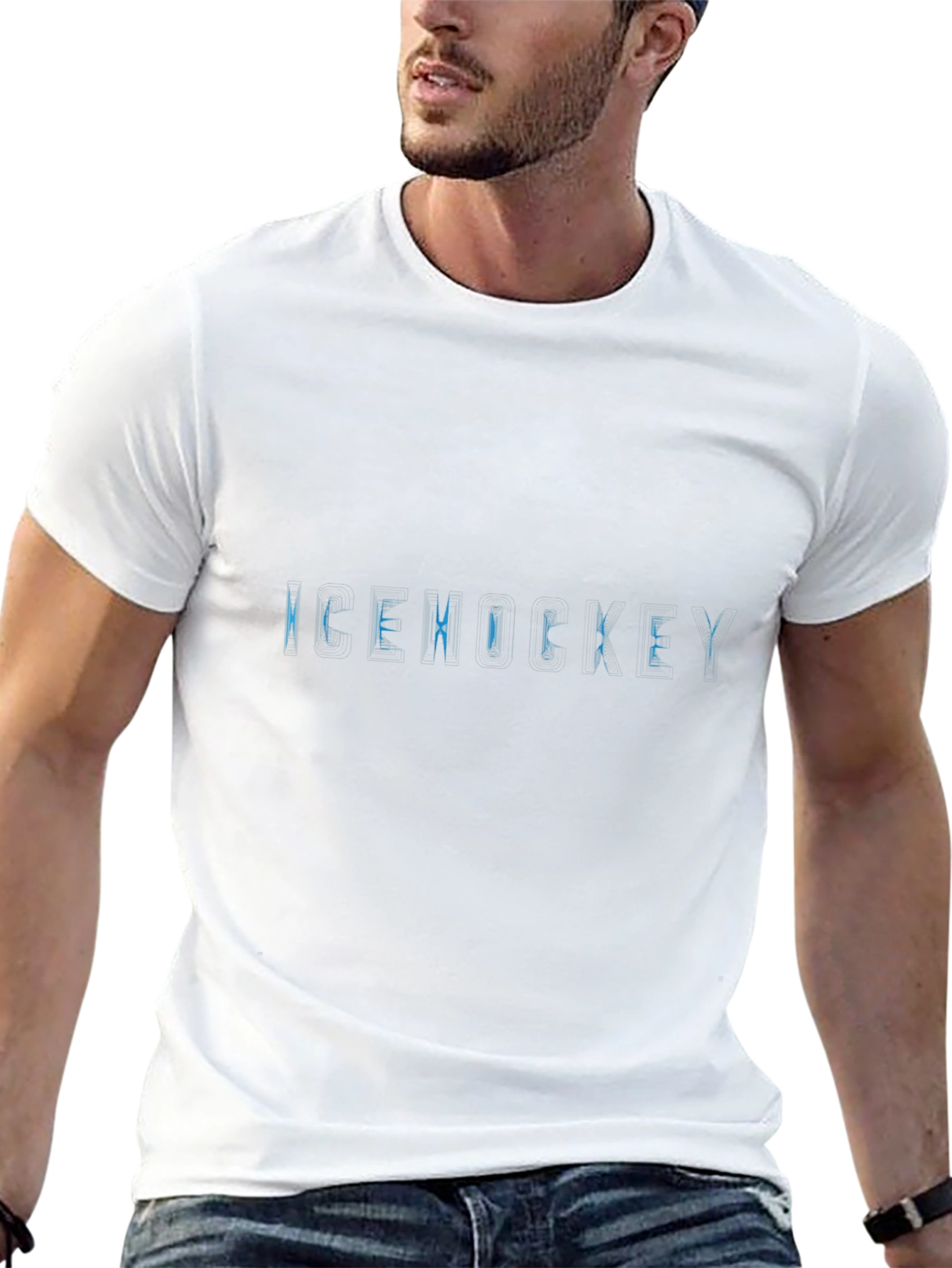 Ice Hockey Graphic Tee - Cool Sportswear Shirt