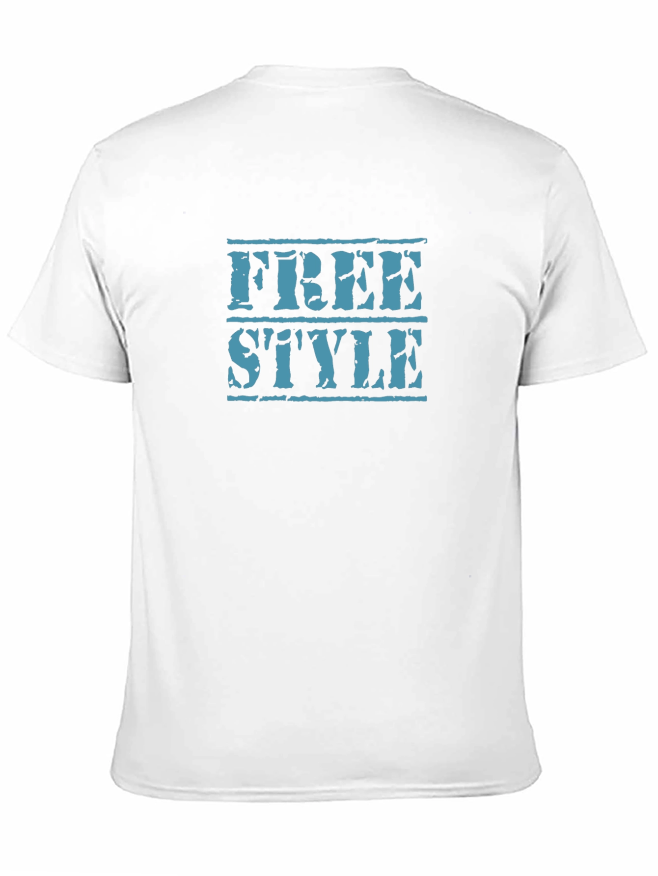Freestyle Graphic Tee - Black Cotton T-Shirt