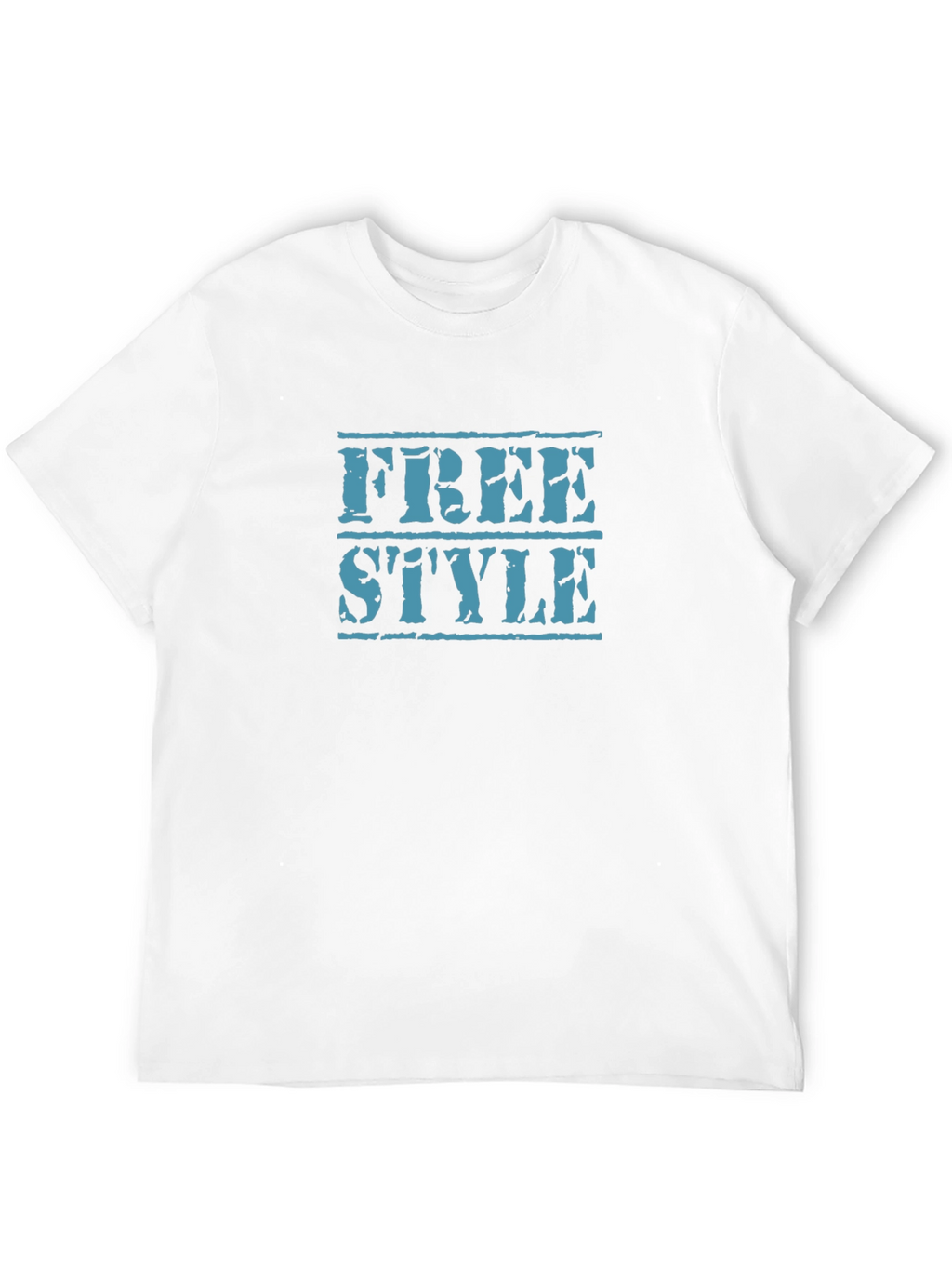 Freestyle Graphic Tee - Black Cotton T-Shirt