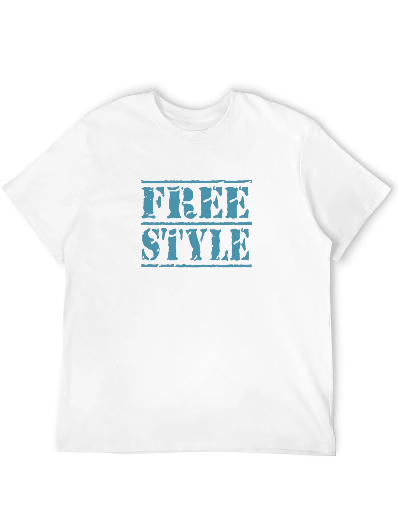 Freestyle Graphic Tee - Black Cotton T-Shirt