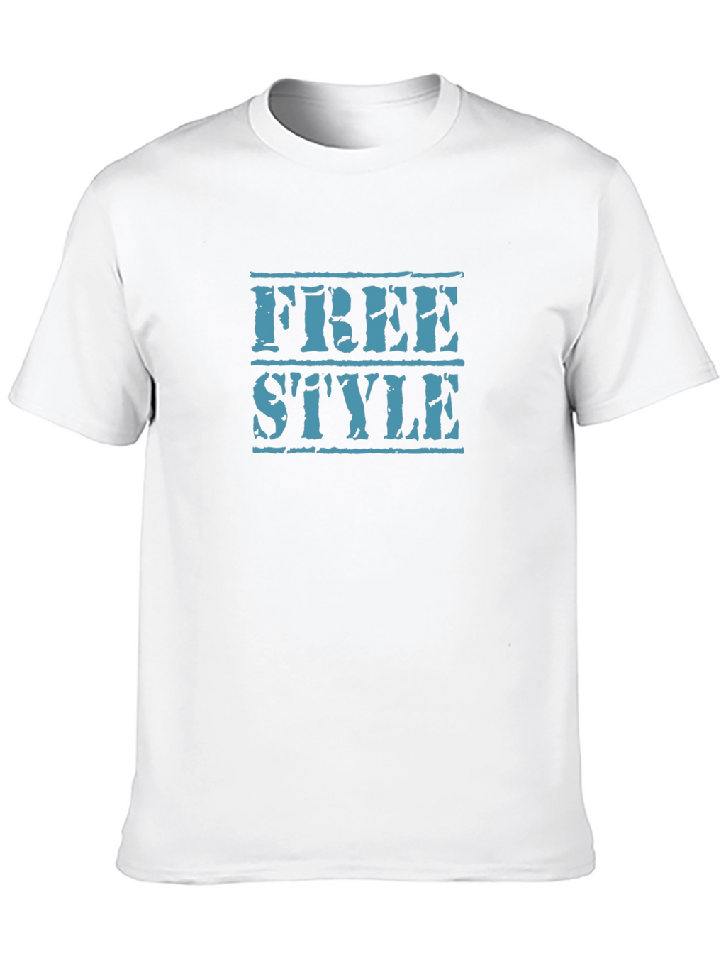 Freestyle Graphic Tee - Black Cotton T-Shirt