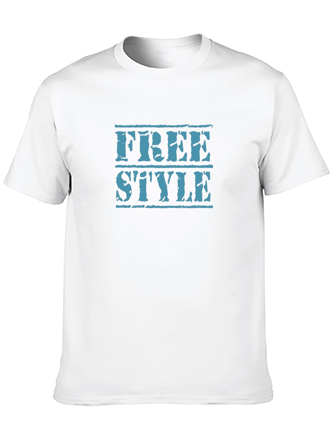 Freestyle Graphic Tee - Black Cotton T-Shirt