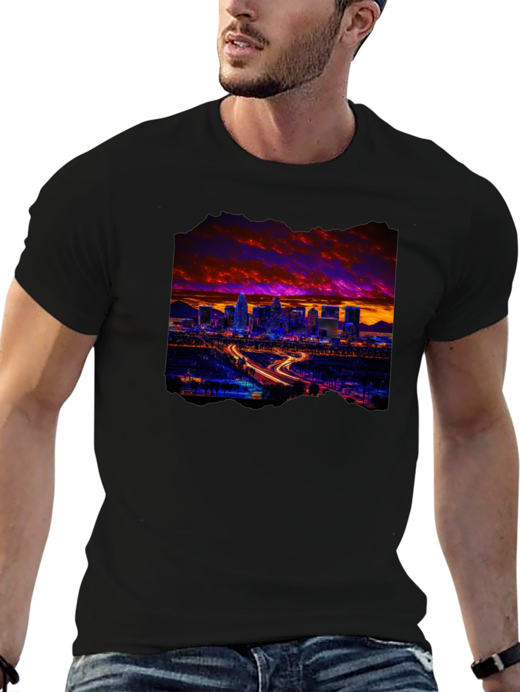 Cityscape Graphic Tee - Urban Style