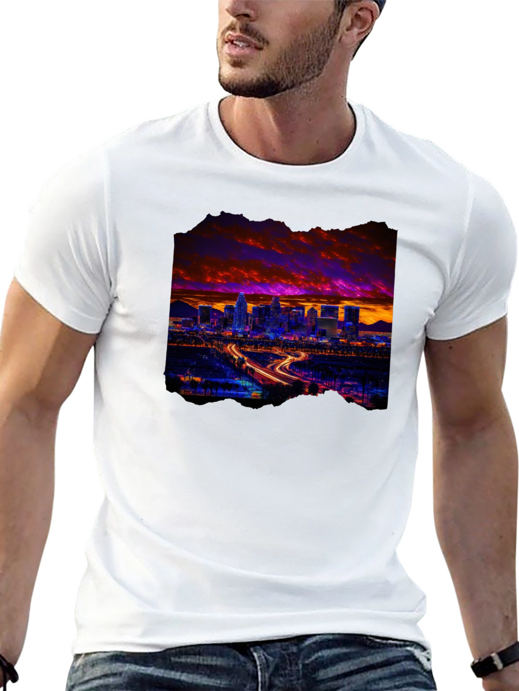 Cityscape Graphic Tee - Urban Style