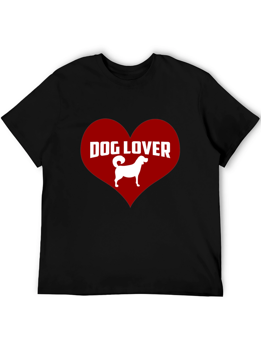 Dog Lover Graphic Tee - Heart Design