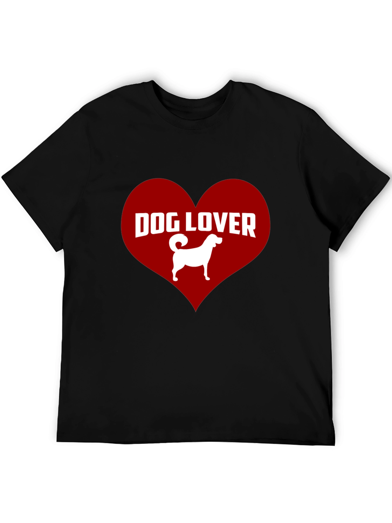 Dog Lover Graphic Tee - Heart Design
