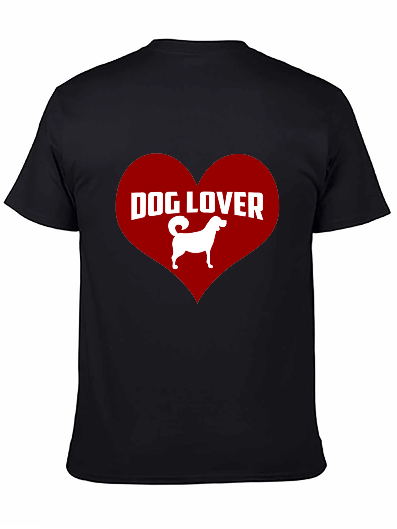 Dog Lover Graphic Tee - Heart Design