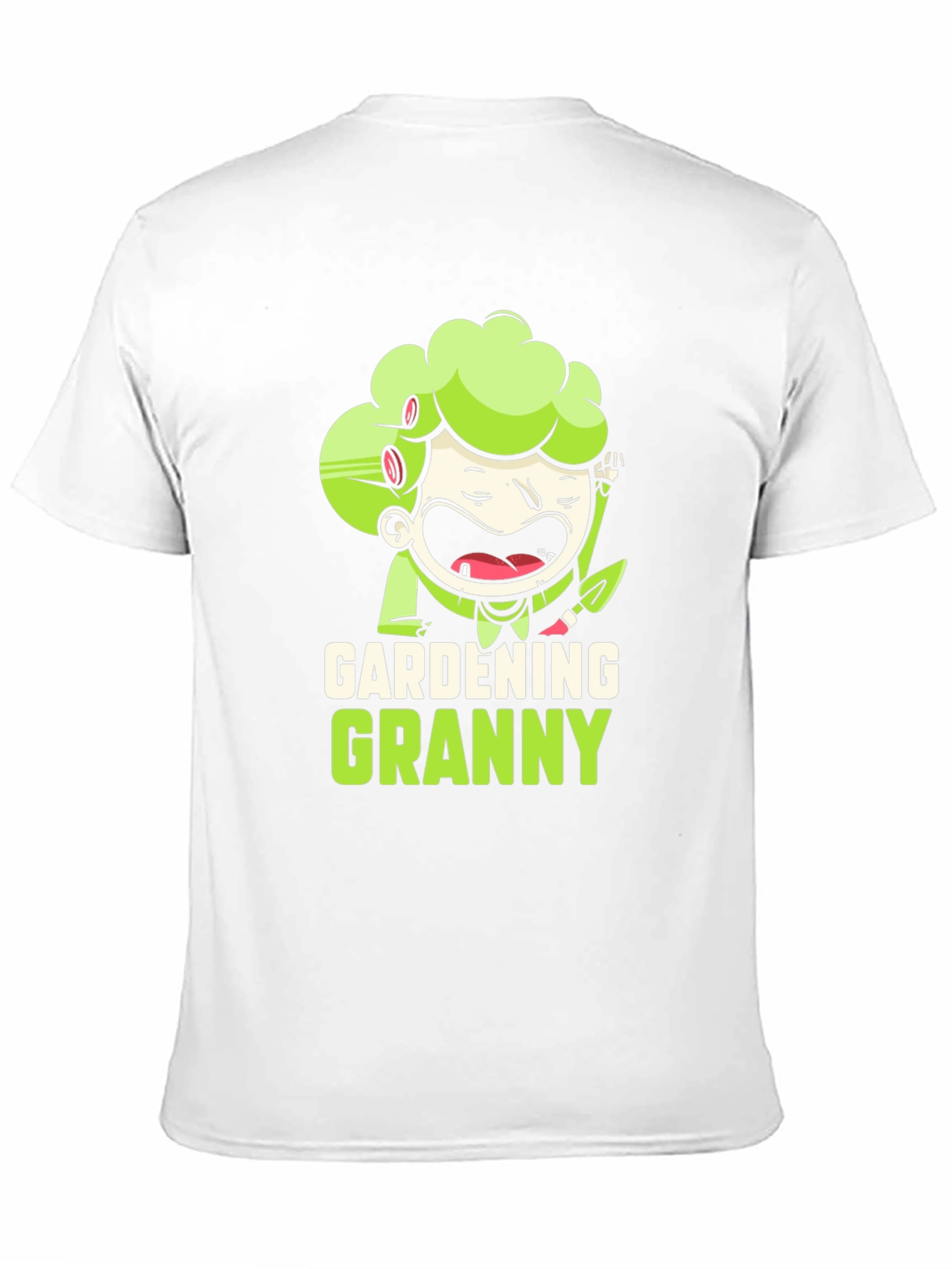Gardening Granny Black Graphic T-Shirt