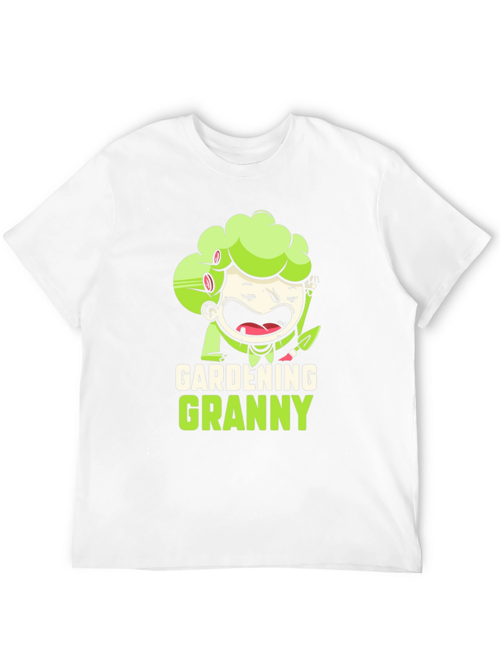 Gardening Granny Black Graphic T-Shirt