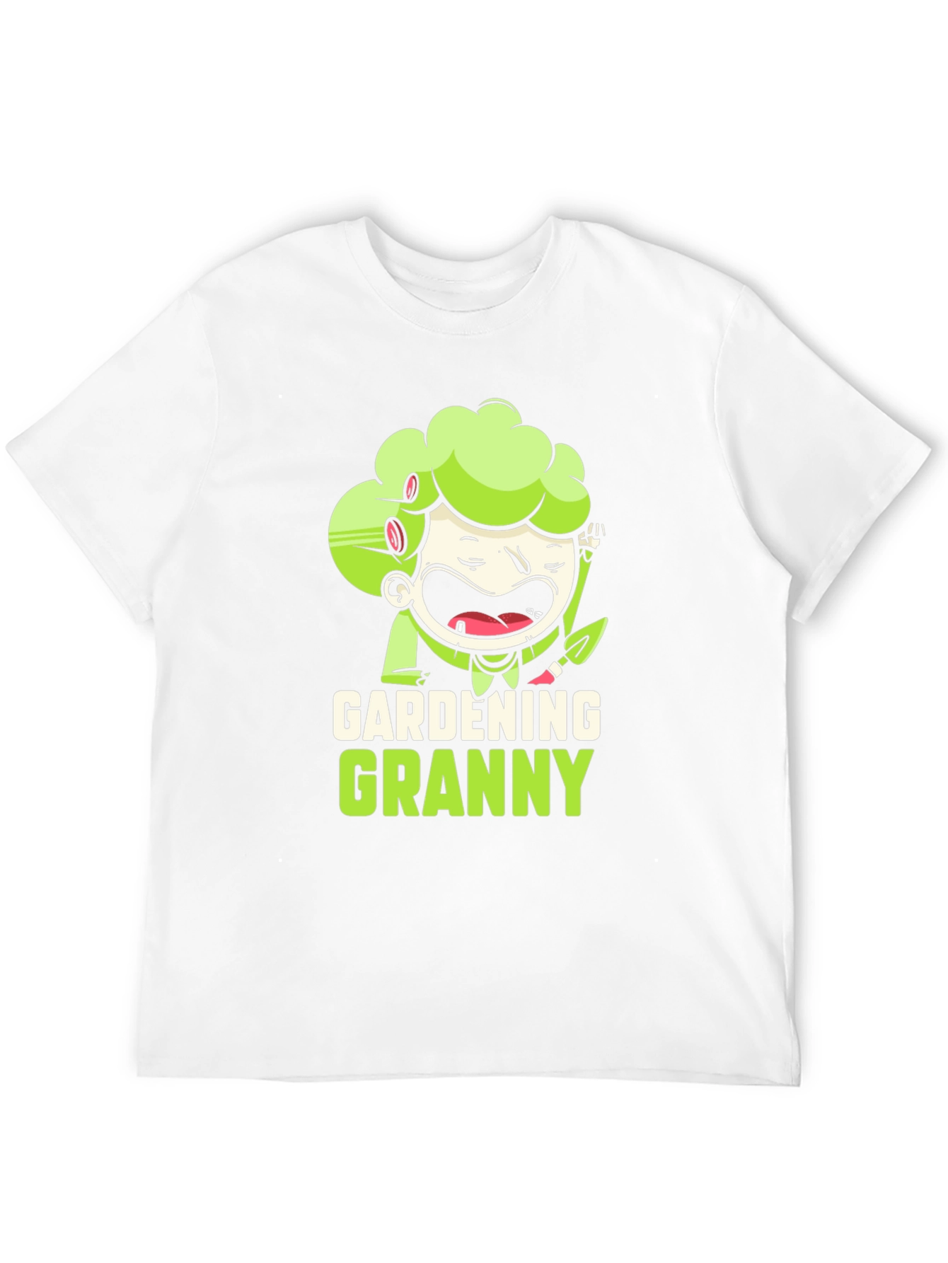 Gardening Granny Black Graphic T-Shirt