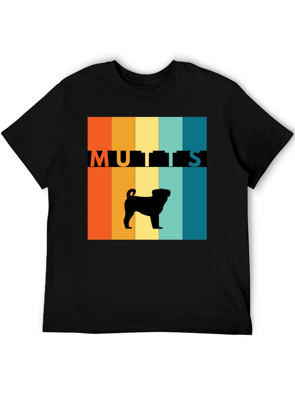 Retro Mutts Graphic T-Shirt Dog Lover Tee