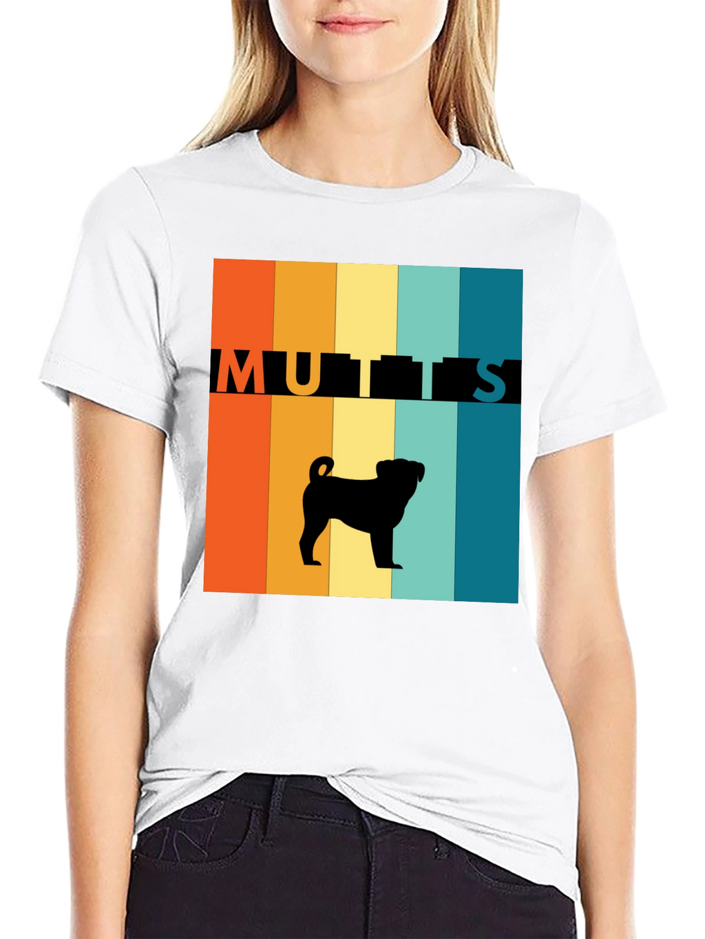 Retro Mutts Graphic T-Shirt Dog Lover Tee