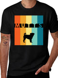 Retro Mutts Graphic T-Shirt Dog Lover Tee