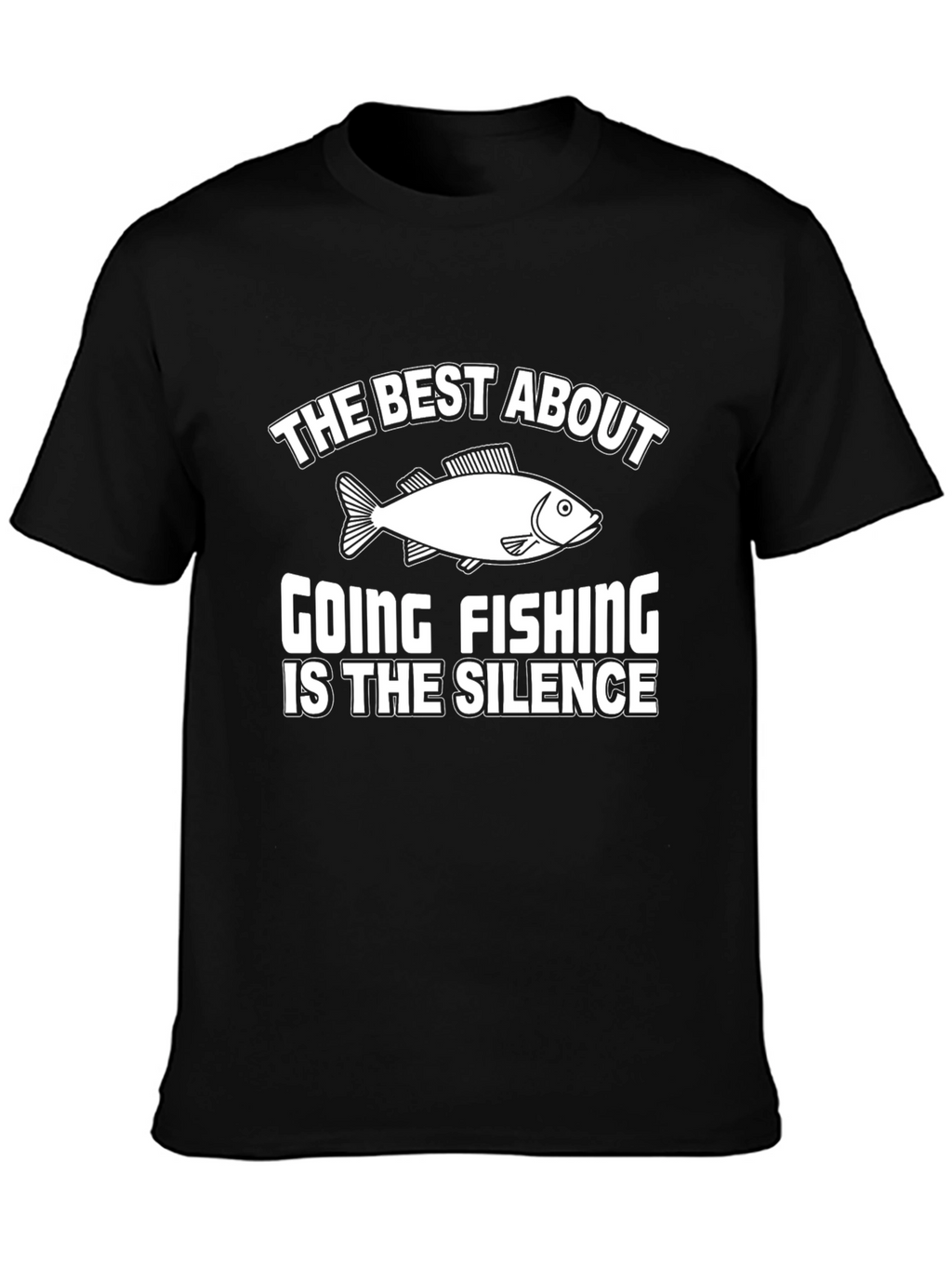 Funny Fishing T-Shirt: The Silence is Golden