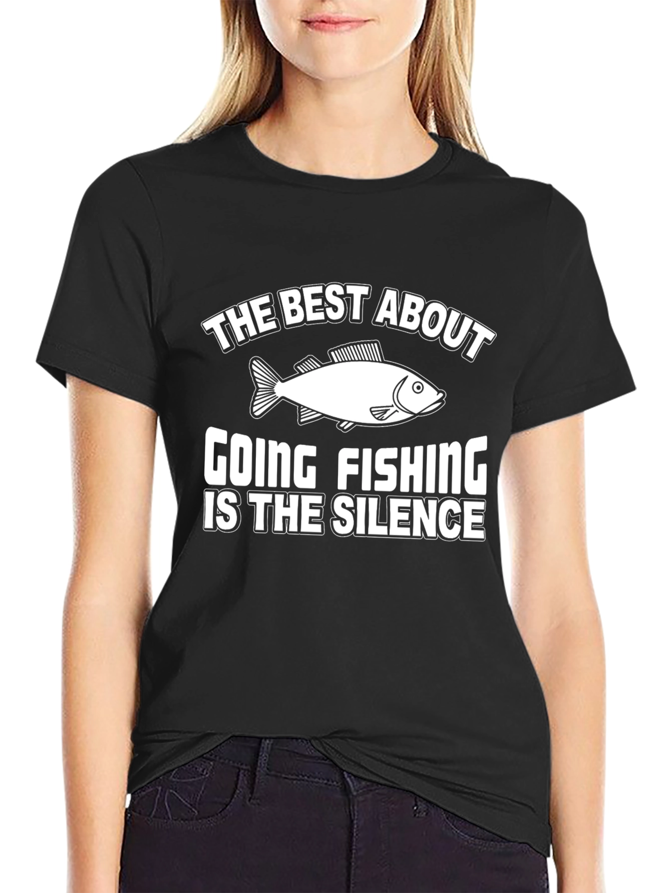 Funny Fishing T-Shirt: The Silence is Golden