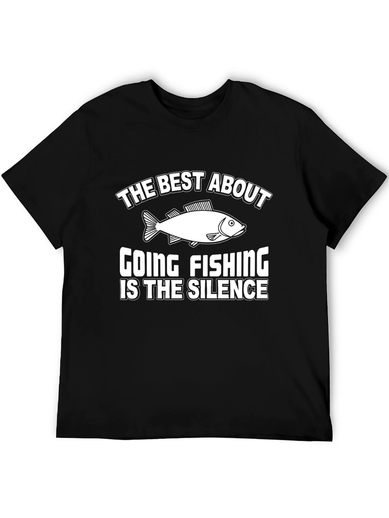 Funny Fishing T-Shirt: The Silence is Golden