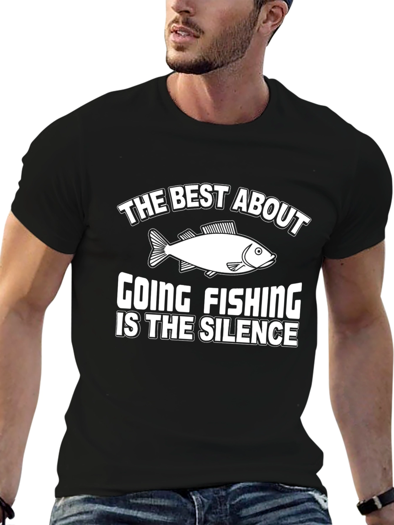 Funny Fishing T-Shirt: The Silence is Golden